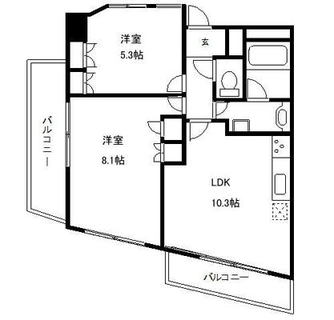 東京都北区王子５丁目 賃貸マンション 2LDK