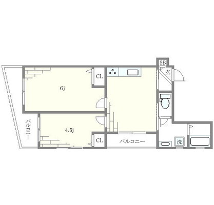 北区 マンション 2DK