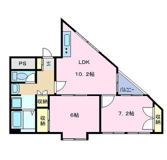 東京都北区田端新町３丁目 賃貸マンション 2LDK