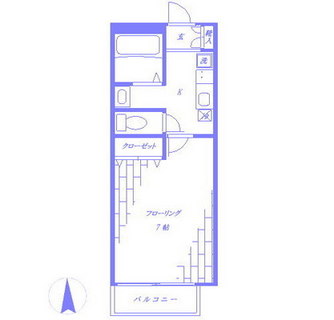 東京都北区中里３丁目 賃貸アパート 1K