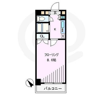 東京都北区滝野川５丁目 賃貸マンション 1K