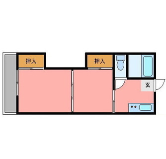 東京都北区栄町 賃貸マンション 2K