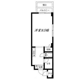 東京都北区上中里２丁目 賃貸マンション 1K