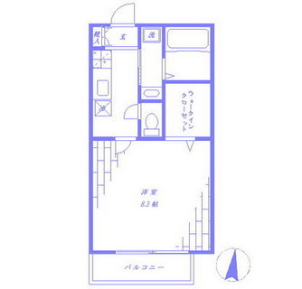 東京都北区滝野川５丁目 賃貸アパート 1K