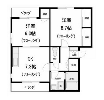 東京都北区志茂５丁目 賃貸マンション 2DK