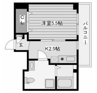 東京都北区岩淵町 賃貸マンション 1K