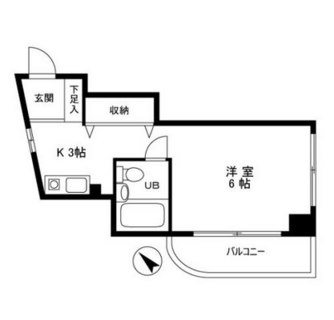 東京都北区滝野川１丁目 賃貸マンション 1K