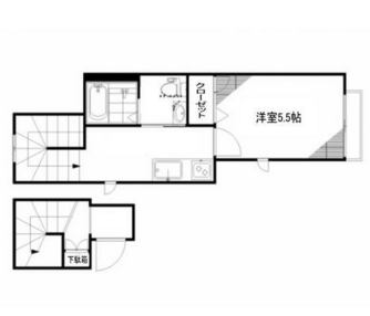 東京都北区田端４丁目 賃貸アパート 1K