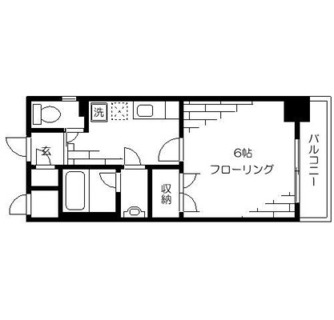 東京都北区滝野川６丁目 賃貸マンション 1K