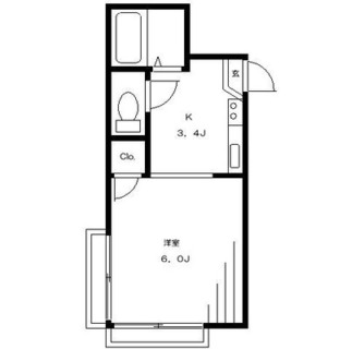 東京都北区上中里１丁目 賃貸アパート 1K