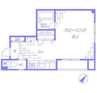 東京都北区滝野川６丁目 賃貸マンション 1K