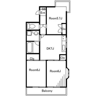 東京都北区赤羽西６丁目 賃貸マンション 3DK