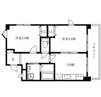 東京都北区豊島７丁目 賃貸マンション 2K