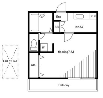 東京都北区中十条３丁目 賃貸マンション 1K