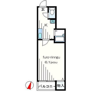 東京都北区中里３丁目 賃貸マンション 1K