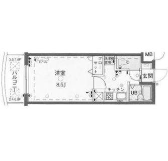 東京都北区東十条２丁目 賃貸マンション 1K