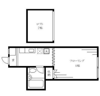 東京都北区岸町２丁目 賃貸アパート 1K