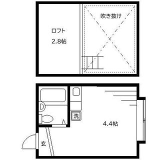 東京都北区滝野川３丁目 賃貸アパート 1R