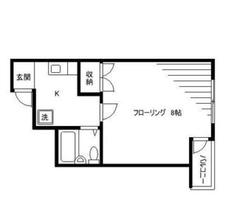 東京都北区滝野川２丁目 賃貸マンション 1K