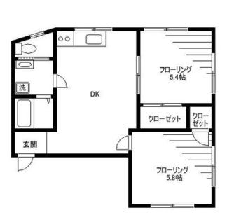 東京都北区東十条２丁目 賃貸マンション 2DK