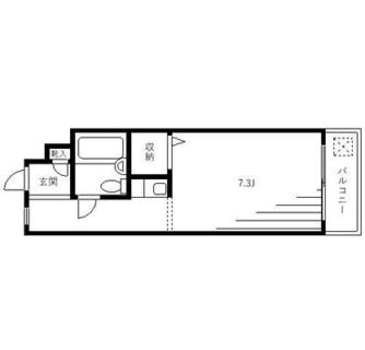 東京都北区上中里２丁目 賃貸マンション 1R