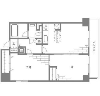 東京都北区滝野川５丁目 賃貸マンション 2DK