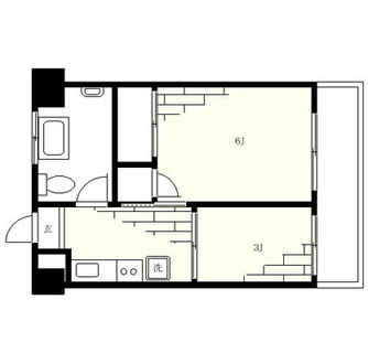 東京都北区滝野川６丁目 賃貸マンション 2K